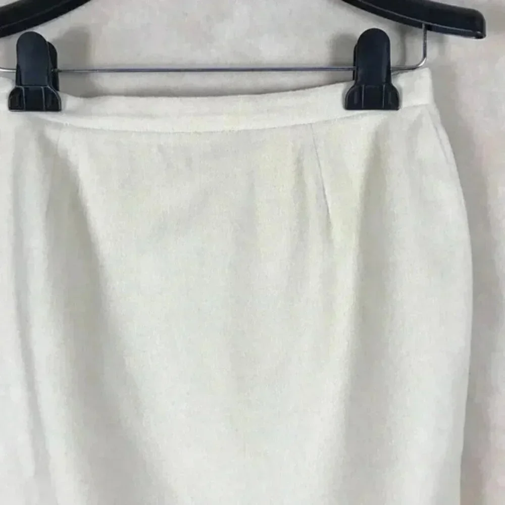 Colour Eighteen Vintage Wool Cashmere Pencil Skirt Size 8 - Picture 3 of 8